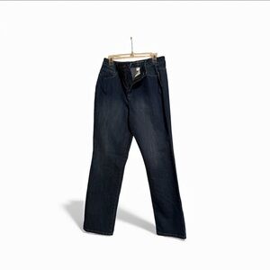 CHRISTOPHER  & BANKS  | Women's Dark Blue Straight Leg Jeans